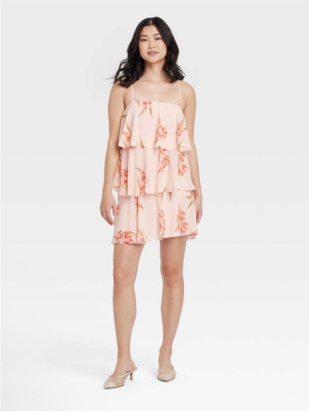 NWT A New Day Tiered Floral Dress